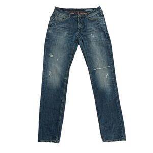 Jack & Jones Distressed Straight Leg Jeans Size 32 x 32 Men's